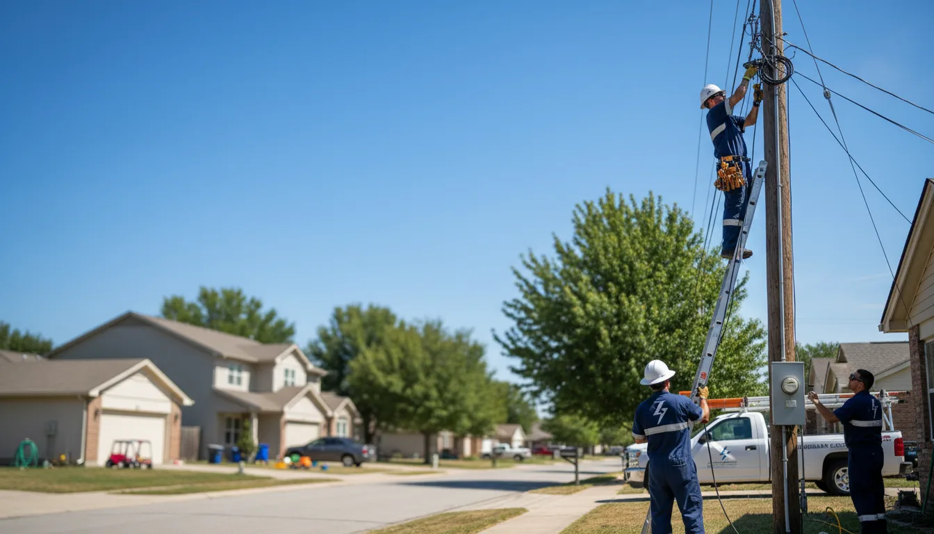 Residential electrician providing installation services in Ellery, IL